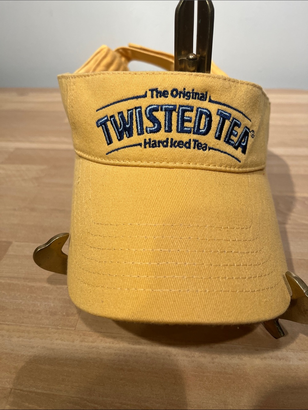 Twisted Tea Yellow Visor with Blue Embroidered Logo